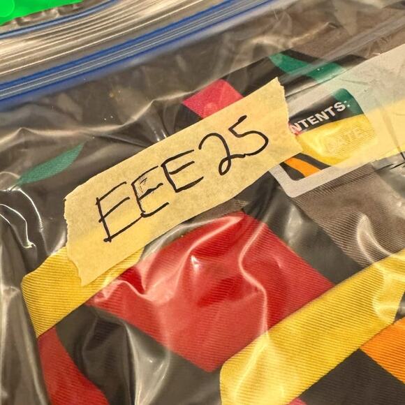 Nygard Collection VTG Multicolor Abstract Art Silk Mini Skirt Size 16 - Picture 10 of 10